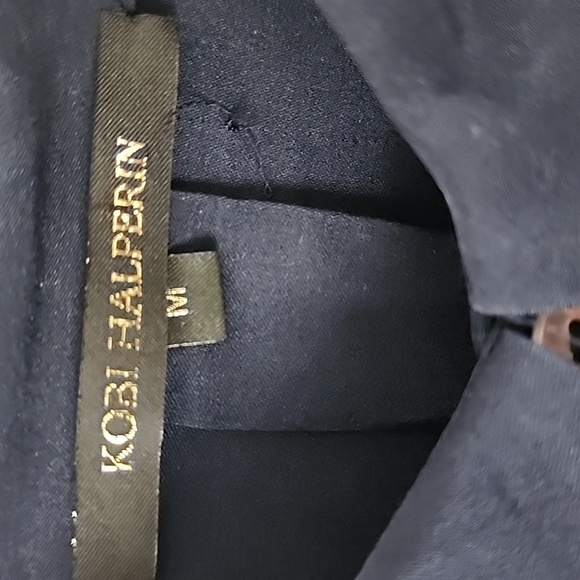 Kobi Halperin Liv Split Cuff Blouse In Navy Blue Size Medium - Picture 11 of 12